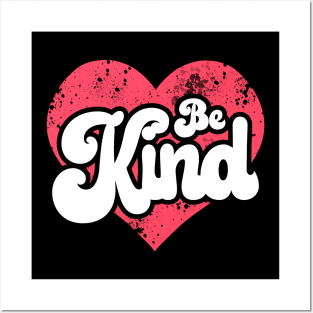 Be Kind Stop Bullying Be Inclusive Retro Inclusion Kindness Posters and Art